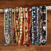 Simple Style Classic Style Color Block Artificial Crystal Gravel Seed Bead Beaded Braid Women's Bracelets main image 4