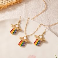 Simple Style Classic Style Color Block Alloy Iron Women's Earrings Necklace main image 4