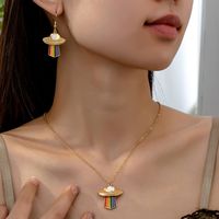 Simple Style Classic Style Color Block Alloy Iron Women's Earrings Necklace main image 1