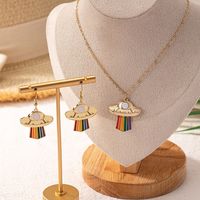 Simple Style Classic Style Color Block Alloy Iron Women's Earrings Necklace main image 5