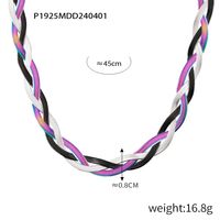 Edelstahl 304 18 Karat Vergoldet Lässig Einfacher Stil Geschichtet Überzug Kette Einfarbig Ringe Ohrringe Halskette main image 10