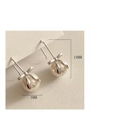 1 Pair Romantic Geometric Plating Inlay Sterling Silver Pearl Ear Studs main image 3