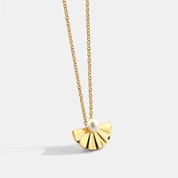 Copper 18K Gold Plated Simple Style Classic Style Plating Inlay Solid Color Zircon Pendant Necklace main image 4