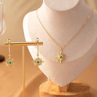 Elegant Classical Solid Color Alloy Natural Stone Women's Jewelry Set main image 2