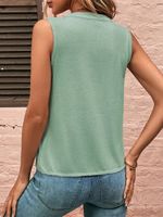 Women's Racerback Tank Tops Sleeveless Blouses Elegant Solid Color main image 5