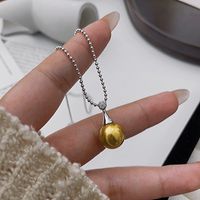 Sterling Silver Casual Chain Round Pearl Pendant Necklace main image 2