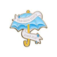 Cartoon Style Cute Cowboy Style Letter Umbrella Alloy Stamping Stoving Varnish Women's Brooches sku image 1