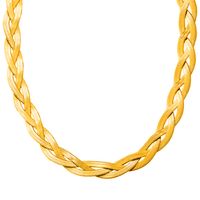 Edelstahl 304 18 Karat Vergoldet Lässig Einfacher Stil Geschichtet Überzug Kette Einfarbig Ringe Ohrringe Halskette sku image 7