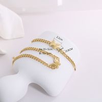 304 Stainless Steel 18K Gold Plated Cute Retro Plating Butterfly Necklace main image 6