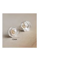 1 Pair Simple Style Flower Plating Inlay Sterling Silver Pearl Ear Studs main image 5