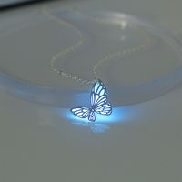 Cobre Romántico Dulce Luminoso Mariposa Collar Colgante sku image 4