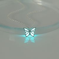 Cobre Romántico Dulce Luminoso Mariposa Collar Colgante sku image 7