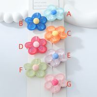 Women's Cute Flower Alloy Resin Hair Clip main image 10