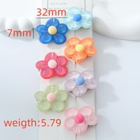 Women's Cute Flower Alloy Resin Hair Clip main image 2