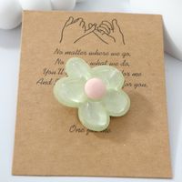 Women's Cute Flower Alloy Resin Hair Clip main image 3