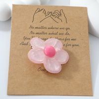 Women's Cute Flower Alloy Resin Hair Clip main image 4