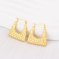 1 Paire Style IG Géométrique Placage Acier Inoxydable 304 Des Boucles D'Oreilles sku image 5