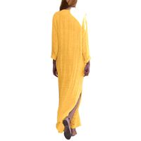 Women's Sheath Dress Streetwear V Neck Printing Long Sleeve Printing Maxi Long Dress Daily main image 2