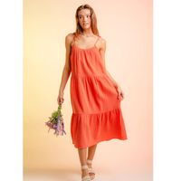 Women's Strap Dress Simple Style Strap Sleeveless Solid Color Midi Dress Holiday Daily main image 5