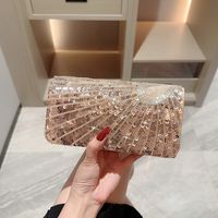 Apricot Sequin Solid Color Sequins Evening Bags main image 1