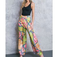 Holiday Daily Women's Vacation Abstract Spandex Polyester Printing Pants Sets Pants Sets main image 5