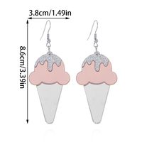 1 Paire Décontractée Hawaïen Tropical Glace Arylique Boucles D'oreilles main image 2