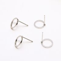 10 PCS/Package Copper Solid Color Ear Stud Accessories Simple Style sku image 2