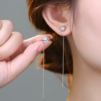 1 Pair Cute Sweet Rabbit Inlay Resin Copper Pearl Drop Earrings sku image 6