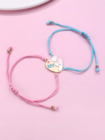 Casual Elegant Cute Letter Heart Shape Rope Zinc Alloy Wholesale Bracelets main image 1