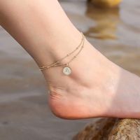 Vacation Letter Zircon Copper Wholesale Anklet main image 4