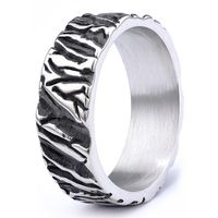 Hip-Hop Streetwear Symbol 304 Stainless Steel Carving Men's Rings sku image 8