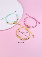 Casual Cute Pastoral Fruit Arylic Rope Zinc Alloy Wholesale Bracelets main image 2