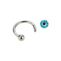 1 Piece Nose Rings & Studs Simple Style Geometric 304 Stainless Steel Rhinestones Nose Rings & Studs main image 9