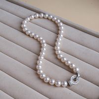 Wholesale Jewelry Elegant Round Artificial Pearl Copper Zircon Beaded Hollow Out Inlay Necklace main image 6