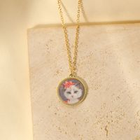 Wholesale Jewelry Y2K Cute Sweet Animal Copper Zinc Alloy 14K Gold Plated Pendant Necklace sku image 2