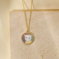 Wholesale Jewelry Y2K Cute Sweet Animal Copper Zinc Alloy 14K Gold Plated Pendant Necklace sku image 3
