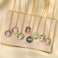 Wholesale Jewelry Y2K Cute Sweet Animal Copper Zinc Alloy 14K Gold Plated Pendant Necklace main image 9