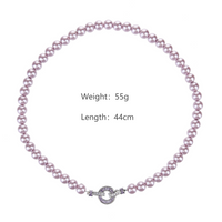 Wholesale Jewelry Elegant Round Artificial Pearl Copper Zircon Beaded Hollow Out Inlay Necklace main image 2