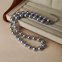 Bijoux En Gros Élégant Glamour Rond Perle Artificielle Perlé Collier main image 6