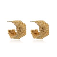 1 Pair Elegant Streetwear Solid Color Plating Copper Gold Plated Ear Studs sku image 2