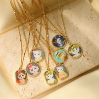 Wholesale Jewelry Y2K Cute Sweet Animal Copper Zinc Alloy 14K Gold Plated Pendant Necklace main image 1