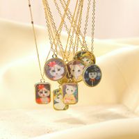 Wholesale Jewelry Y2K Cute Sweet Animal Copper Zinc Alloy 14K Gold Plated Pendant Necklace main image 8
