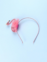 Frau IG-Stil Lässig Bunt Flamingo Synthetisches Garn Gaze Spitze Haarband main image 5