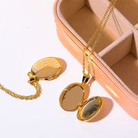 Copper 14K Gold Plated Basic Modern Style Classic Style Plating Sun Devil's Eye Moon Pendant Necklace main image 1