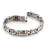 Simple Style Geometric Titanium Steel 18K Gold Plated No Inlaid Bracelets In Bulk sku image 2