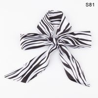 Women's Fashion Lattice Chains Print Polyester Printing Silk Scarves sku image 73