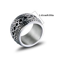 Casual Retro Chains Print 304 Stainless Steel Men's Rings main image 2