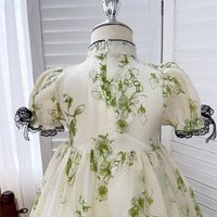 Princess Flower Cotton Blend Girls Dresses main image 3