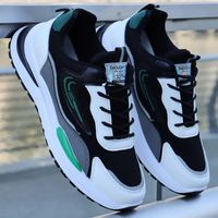 Men's Casual Color Block Round Toe Casual Shoes sku image 2
