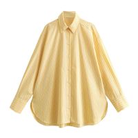 Women's Blouse Long Sleeve Blouses Button Streetwear Stripe main image 6